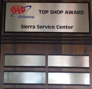 AAA Top Shop Award | Sierra Service Center